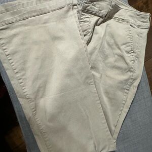 American Eagle Outfitters Cream Boot Cut Pants
